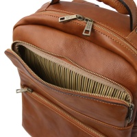 Tuscany Leather Melbourne - Leather laptop backpack - 