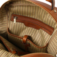 Tuscany Leather Melbourne - Leather laptop backpack - 